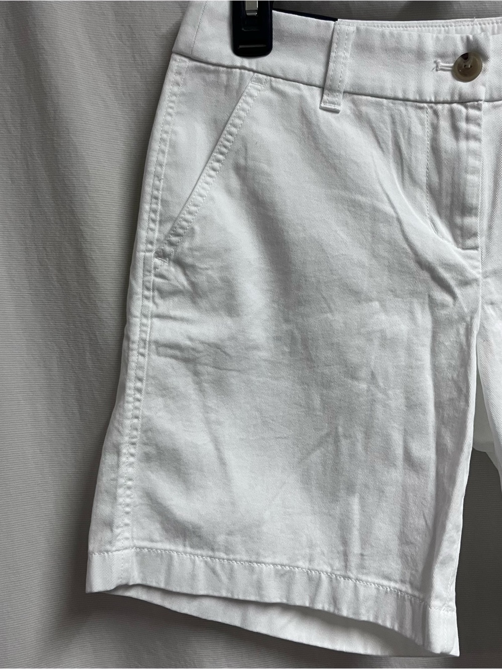 NWT J.Crew Womens Chino Shorts White Stretch Cotton Twill Size 2 7 Inch Inseam - Picture 3 of 10